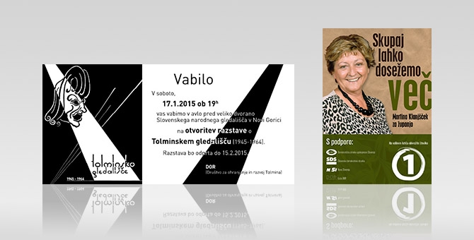 Tolmin Theatre Brochure and Poster for Mayor Elections Campaign